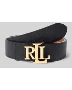 Ralph Lauren Riem Van Runderleer Met Labelapplicatie - Blauw