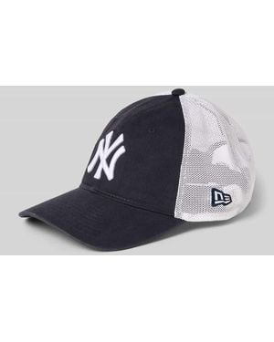 KTZ Trucker Cap mit Statement-Stitching Modell 'WASHED 9TWENTY®' - Blau