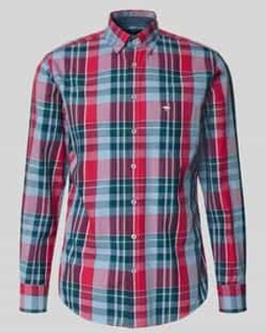 Fynch-Hatton Casual Overhemden - Rood