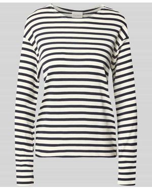 Closed Longsleeve im Allover-Look mit Rundhalsausschnitt - Grau