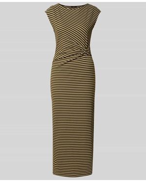 Zero Maxikleid mit Viskose-Anteil und Zierfalten - Grün