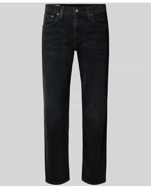 Levi's Regular Fit Jeans mit Eingrifftaschen Modell '502®' - Schwarz