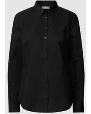 Fransa Overhemdblouse Met Stretch - Zwart