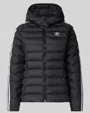 adidas Originals Gewatteerd Jack Met Labelstitching - Zwart