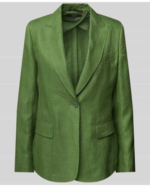 Weekend by Maxmara Leinenblazer Mit Reverskragen Modell 'Nalut' - Grün