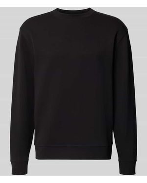 SELECTED Slim Fit Pullover aus reiner Baumwolle 'TOM' - Schwarz