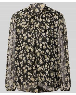 Mango Regular Fit Bluse mit Schleifen-Detail Modell 'BELLE' - Schwarz