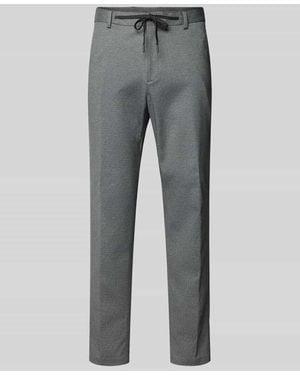 S.oliver Slim Fit Anzughose aus Jersey - Grau
