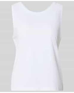 S.oliver Regular Fit Tanktop Van Katoenmix - Wit