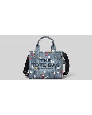 Marc Jacobs Tote Bag in Denim-Optik - Blau