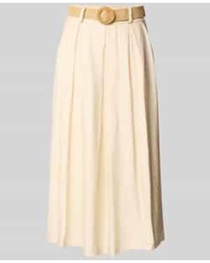 ZABAIONE Midirok Met Plooien En Steekzakken - Naturel