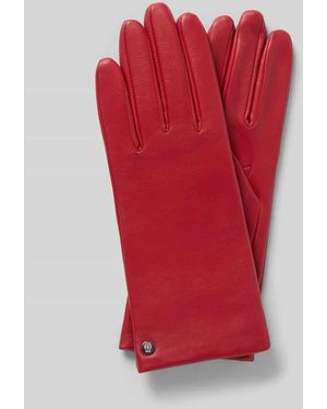 Roeckl Sports Handschuhe aus Nappaleder mit Fleecefutter - Rot