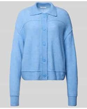 Opus Gebreid Jack Met Wol, Model 'Daneke - Blauw