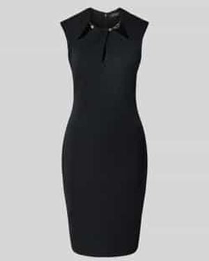 Ralph Lauren Knielange Cocktailjurk Met Cut-outs - Zwart