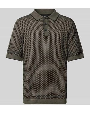 Cinque Regular Fit Poloshirt mit kurzer Knopfleiste Modell 'Flavius' - Grau