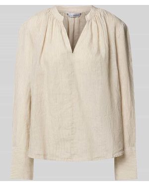 Tommy Hilfiger Relaxed Fit Bluse aus reinem Leinen - Natur