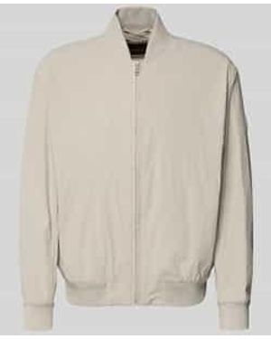 BOSS Regular Fit Blouson Met Baseball-Kraag Model 'Osurf' - Naturel