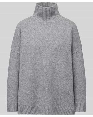 Weekend by Maxmara Loose Fit Pullover aus reiner Wolle Modell 'BORGIA' - Grau