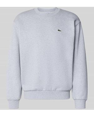 Lacoste Regular Fit Sweatshirt aus Baumwoll-Mix - Grau