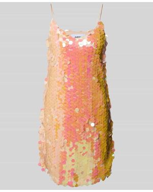 Moves Minikleid mit Pailletten Modell 'Balista' - Orange