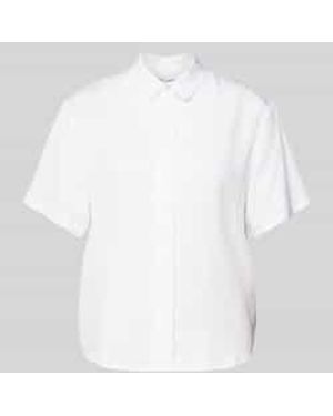 Samsøe & Samsøe Regular Fit Blouseshirt Met Platte Kraag, Model 'Mina' - Wit