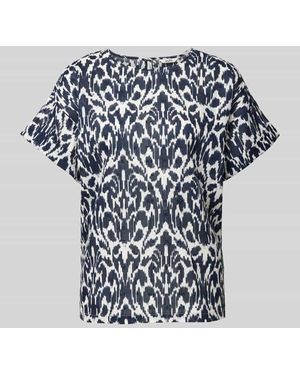 Mbym Blusenshirt Mit Strukturmuster Modell 'Amana' - Weiß