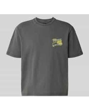 Tommy Hilfiger Regular Fit T-Shirt Van Puur Katoen Model '90S' - Grijs