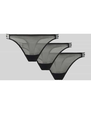 HUGO String mit Label-Bund im 3er-Pack Modell 'STARS' - Grau