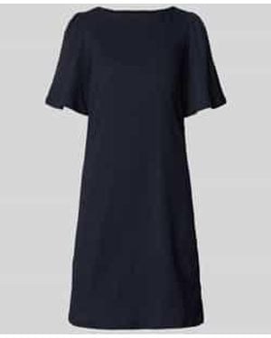 Zero Knie-Lange Jurk Met Ronde Hals - Blauw