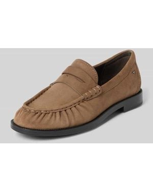 Tamaris Loafer aus echtem Rindsleder - Braun