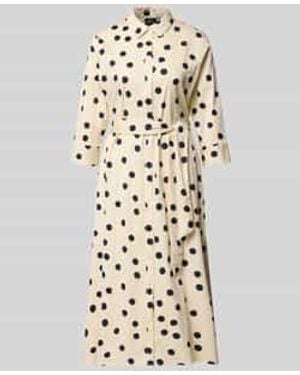S.oliver Regular Fit Blousejurk Van Katoenmix - Naturel