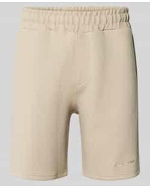 PEGADOR Sweatshorts Met Elastische Band - Naturel