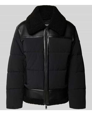 Khujo Steppjacke mit Zweiwege-Reißverschluss Modell 'FLINT' - Schwarz
