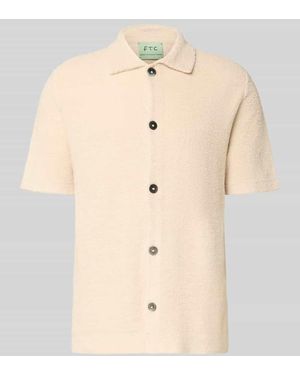 FTC Cashmere Strickjacke mit Kaschmir-Anteil - Natur