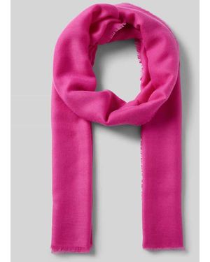 Fraas Schal Mit Ausgefransten Abschlüssen - Pink