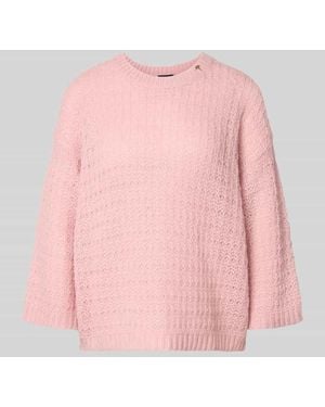 Joop! Loose Fit Strickpullover mit Alpaka, Woll-Anteil Modell 'Kasita' - Pink