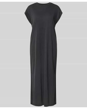 Pieces Gerades Freizeitkleid aus Viskose-Mix Modell 'ANORA' - Schwarz