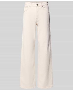 SELECTED Wide Fit Jeans aus Baumwoll-Mix Modell 'WIDE BEA-KORI' - Natur