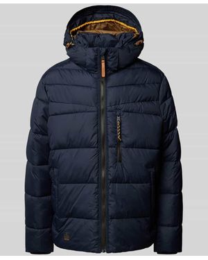 Camel Active Steppjacke Mit Kapuze - Blau