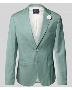 Mcneal Slim Fit Anzugsakko mit Knopfleiste - Grün