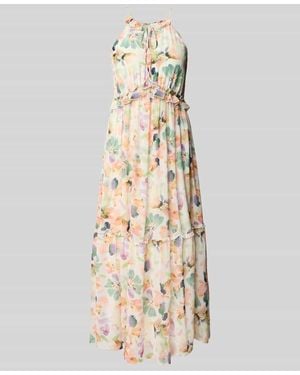 Jake*s Cocktailkleid mit Schlüsselloch-Ausschnitt - Weiß