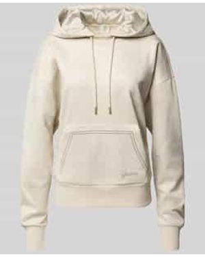 Guess Hoodie Met Capuchon - Naturel