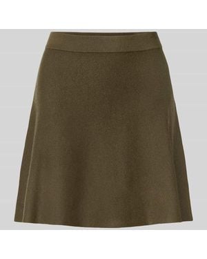 Vero Moda Ausgestellter Mini-Rock aus Viskose-Baumwoll-Mix Modell 'ELLY' - Grün