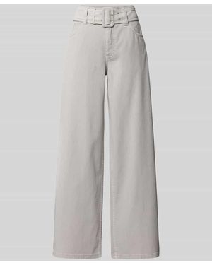 Baum und Pferdgarten Wide Fit Jeans mit integriertem Gürtel - Grau