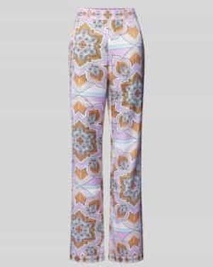 Herzen's Relaxed Fit Stoffen Broek Met Elastische Band - Wit