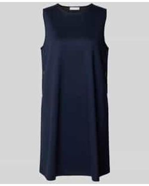 Rich & Royal Mini-Jurk Van Viscosemix Met Ronde Hals - Blauw