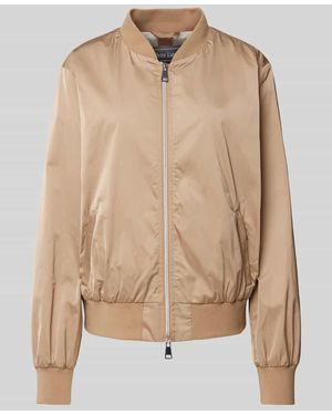 White Label Blazer mit Zweiwege-Reißverschluss - Natur