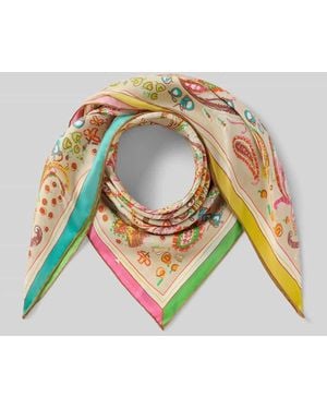 Fraas Seidentuch aus reiner Seide mit Allover-Paisley-Print - Natur