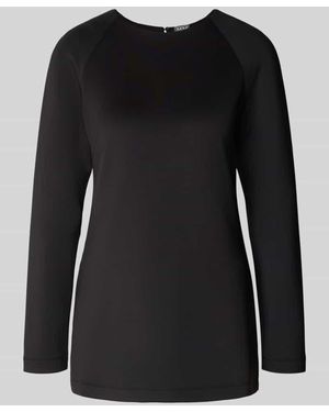 MM by Max Mara Regular Fit Sweatshirt aus Scuba Modell 'UNDICI' - Schwarz