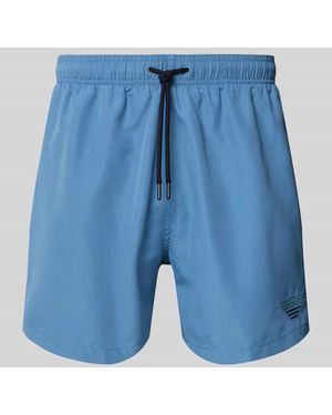 Emporio Armani Badehose mit elastischem Bund - Blau